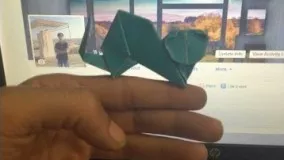 آموزش اوریگامی ویدیو-  اوریگامی گربه