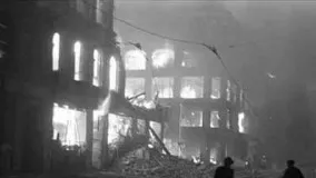 LIVE audio recording of an air raid attack on Berlin by the Allies, March 1945