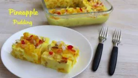 تهیه دسر-دسر آناناس-راحت و ساده