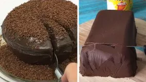 پخت کیک-تهیه کیک شکلاتی و دکور 2018