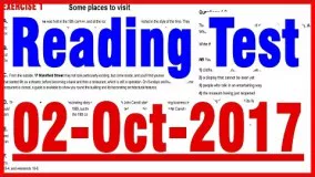 IELTS Reading Practice Test | 02-10-2017 | Test No. 1