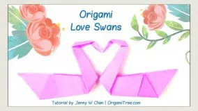Valentine's ogami Swan - Love Birds - Origos Kids Classroom