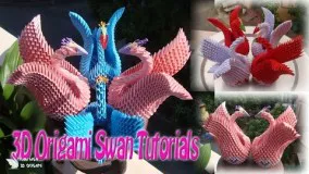 How To Make 3D Origami Swan For beginner | DIY Paper Swan Tutorials