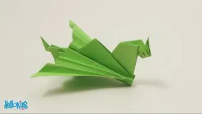 Easy origami dragon (Hellokids)