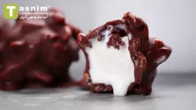 بستنی لقمه ای شکلاتی | فیلم آشپزی