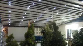 سقف ریموتدار مجتمع تفریحی-فروش سقف برقی محوطه کافه رستوران