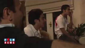 استاد شجریان و اصغر فرهادی در حال تماشای مسابقه تیم ملی