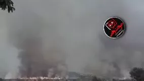 آتش سوزی مهیب جنگل های ارس به خاطر اصابت خمپاره های ارمنستان‌