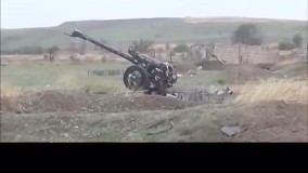 تصاویری از یک موضع توپخانه ای ارمنستان که توسط ارتش آذربایجان تصرف شد
