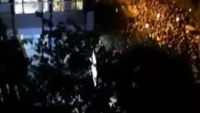 شعار مردم تجمع کننده مقابل بیمارستان جم تهران محل درگذشت شجریان