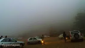 تایم‌ لپس مه آلود روستای زیارت
