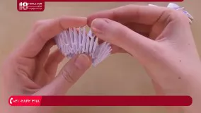آموزش پیشرفته ساخت اوریگامی قو با کاغذ