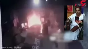 آتش سوزی هولناک در کارگاه کفاشی تهران