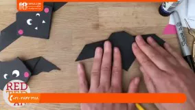 آموطش ساخت اوریگامی متحرک خفاش برای کودکان