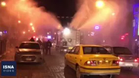 ضدعفونی شبانه خیابان‌های اهواز در برابر کرونا