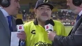 از مارادونا درباره لیگ مکزیک سوال می‌کنن، قفل می‌کنه بنده خدا