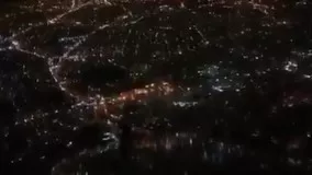 ‏فیلمی از آسمان تهران در شب ‎چهارشنبه سوری
