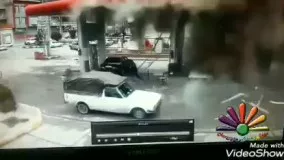 انفجار وحشتناک یک خودرو در جایگاه CNG