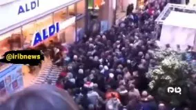 کرونا؛ حمله مردم به یک فروشگاه در آلمان