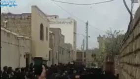 مراسم تشیع در اصفهان با جمعیت چند هزارنفری!