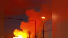 اولین ویدیو از انفجار در خط صادرات گاز ایران به ترکیه در شهر مرزی ماکو بازرگان