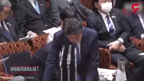 سرفه‌های پیاپی نخست‌وزیر ژاپن در سخنرانی امروز خود در پارلمان