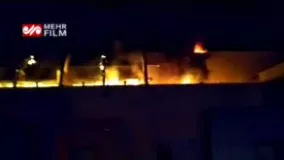 آتش‌سوزی گسترده بامدادی در مرکز تجاری زیتون