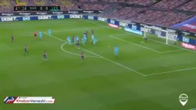 خلاصه بازی بارسلونا ۲-۰ لگانس