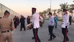 یادمان سردار سلیمانی در فرودگاه بغداد رونمایی شد