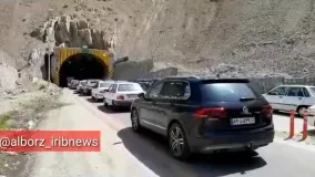 ترافیک سنگین در  آزادراه تهران - شمال