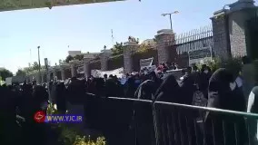 تجمع اعتراضی معلمان مقابل مجلس