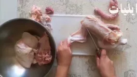 روش صحیح تکه کردن مرغ | آموزش آشپزی زیر ۴ دقیقه