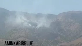 آتش سوزی در منطقه حافظت شده سفیدکوه