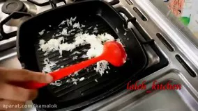 آموزش کوکو لوبیا سبز آشپزی آسان و سریع آشپزخانه لاله