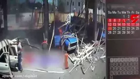 فیلم لحظه انفجار جایگاه گاز در نکا ؛
 راننده نیسان کشته شد