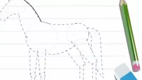 نقاشی کشیدن اسب