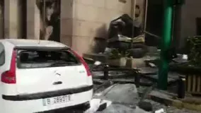 خیابانی در بیروت پس از انفجار