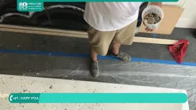 طریقه اجرای کفپوش اپوکسی سه بعدی بر روی سطح چوبی