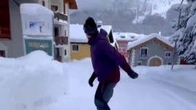 ویدئویی زیبا و هیجان‌انگیز از اسنو برد در سوئیس