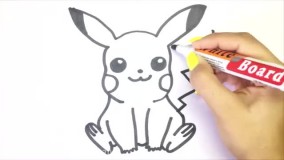 آموزش نقاشی حیوانات _ نقاشی زیبای خرگوش برای کودکان