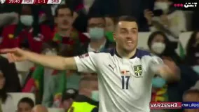 خلاصه بازی پرتغال 1 - صربستان 2