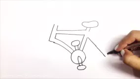 آموزش نقاشی برای کودکان : نقاشی آسان دوچرخه