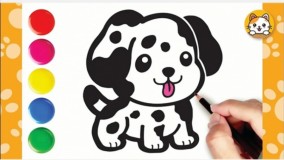 آموزش نقاشی حیوانات برای کودکان _ نقاشی سگ کوچولو