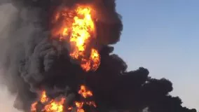 آتش‌ سوزی گسترده در مرز افغانستان با ایران (۲)