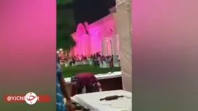 اقدام مشمئز کننده مرد قناد روی شیرینی عروسی !