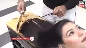 ابزار عجیب آرایشگر پاکستانی برای مشتریان !