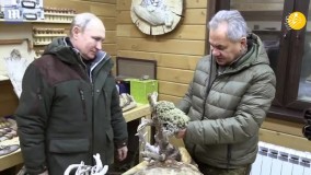 خوشگذرانی پوتین با وزیر دفاع در سیبری
