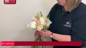 گل آرایی - آموزش درست کردن دسته گل مشابه دسته گل عروس