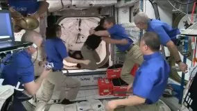 سرنشینان کرو-۲ وارد ایستگاه فضایی شدند