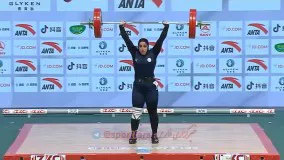 شکسته شدن رکورد وزنه‌ برداری توسط وزنه بردار زن ایران